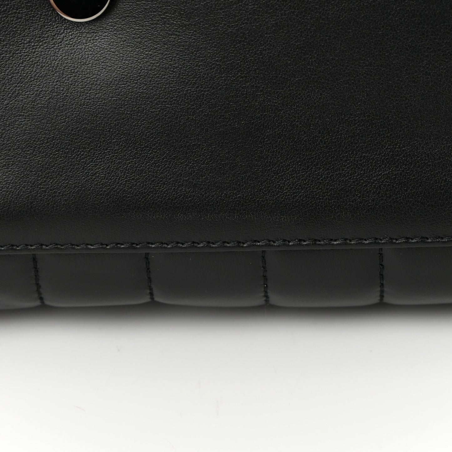 Calfskin Y Quilted Monogram Monochrome Large Loulou Chain Satchel Black