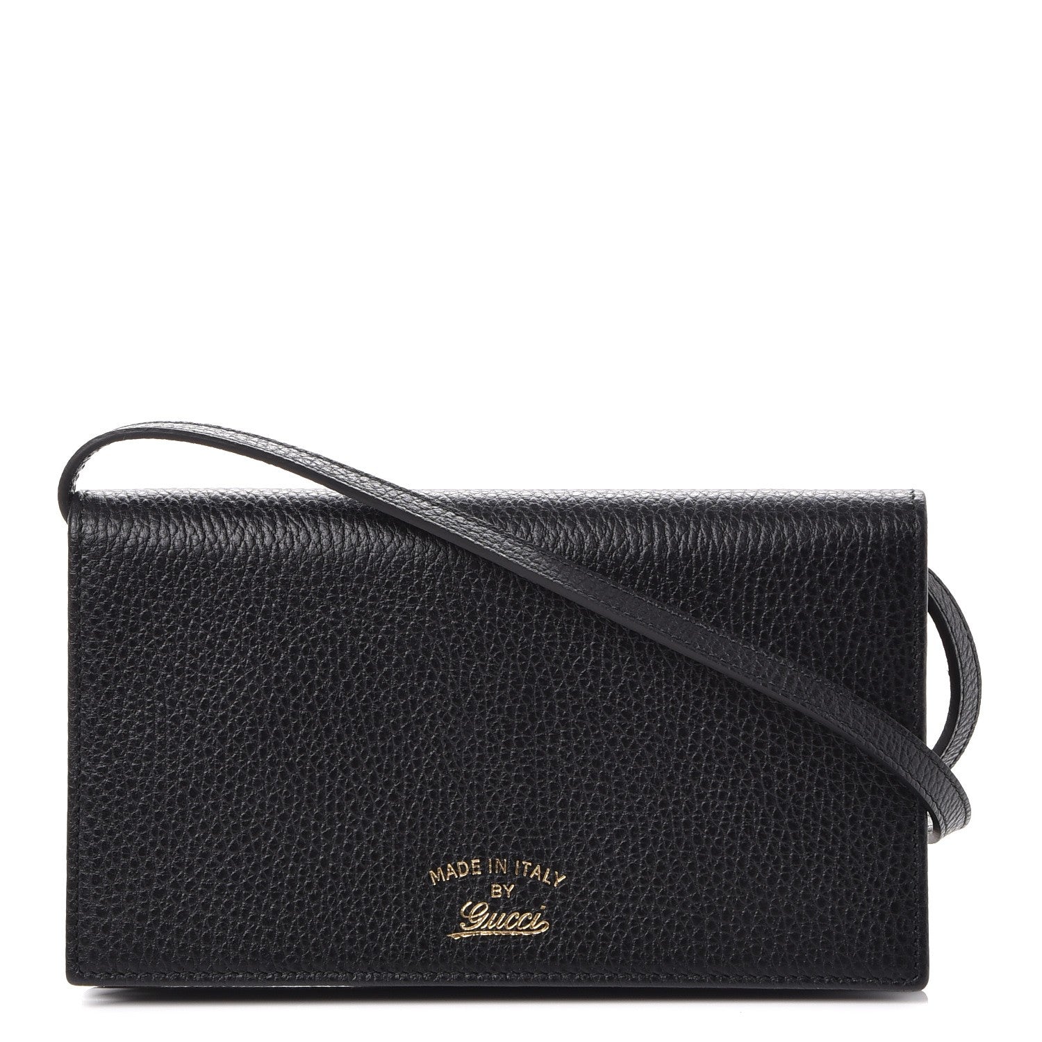Gucci Dollar Calfskin Mini Swing Wallet Bag Black 1 of 9