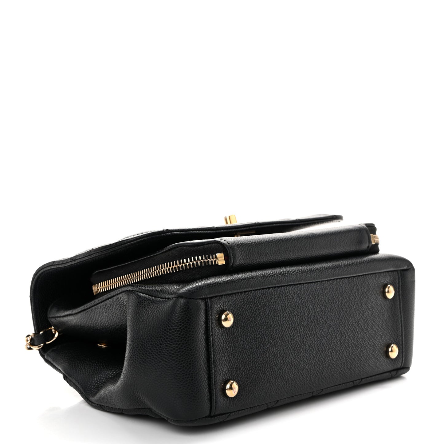 Caviar Quilted Medium Business Affinity Flap Black