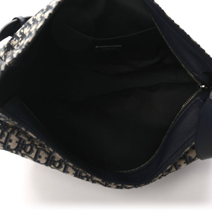 Christian Dior Oblique Soft Saddle Bag Beige Black 5 of 8