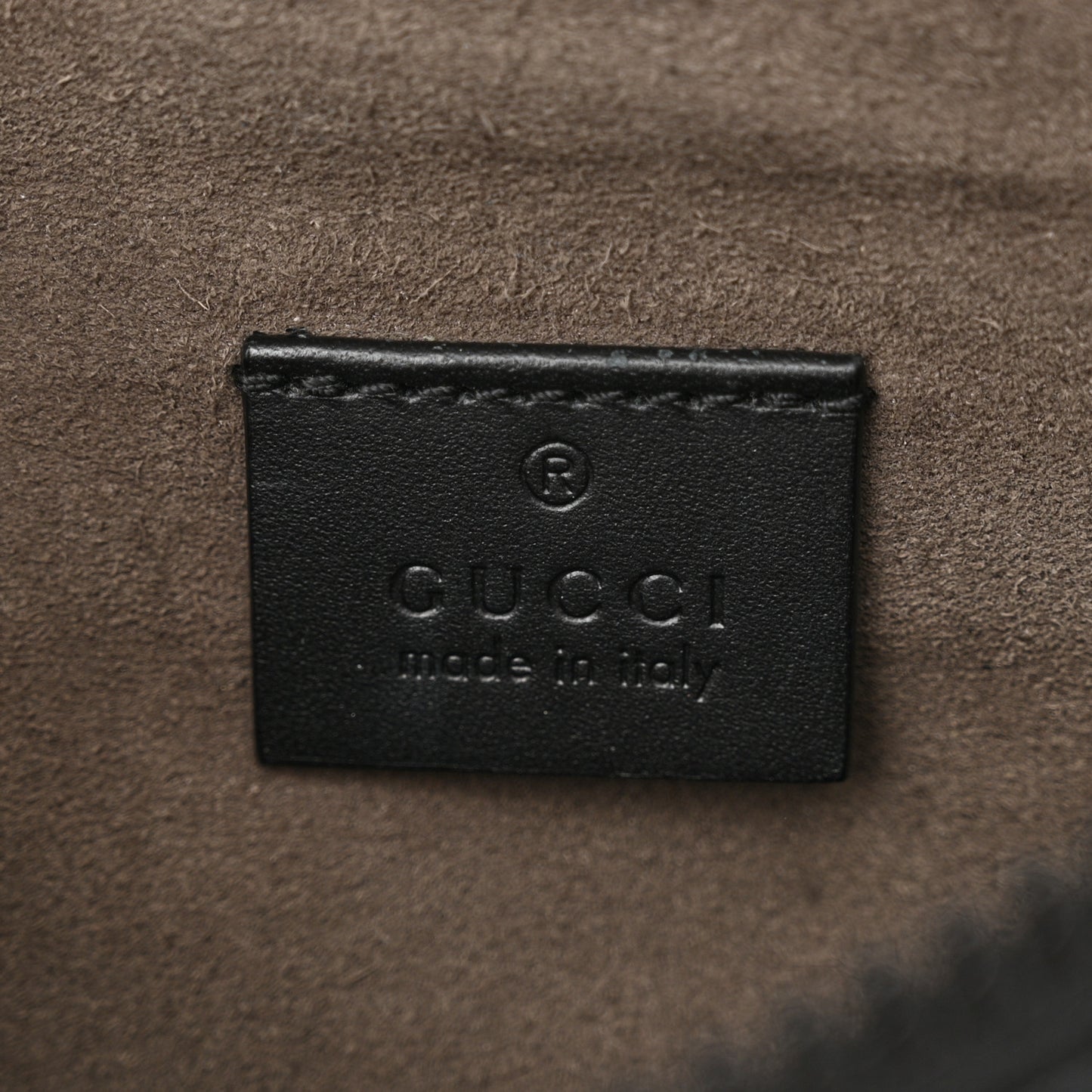 GG Supreme Monogram Belt Bag Black