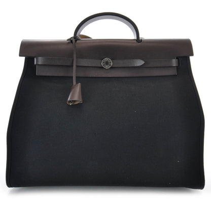 Hermes Toile Herbag Zip MM Black 1 of 8