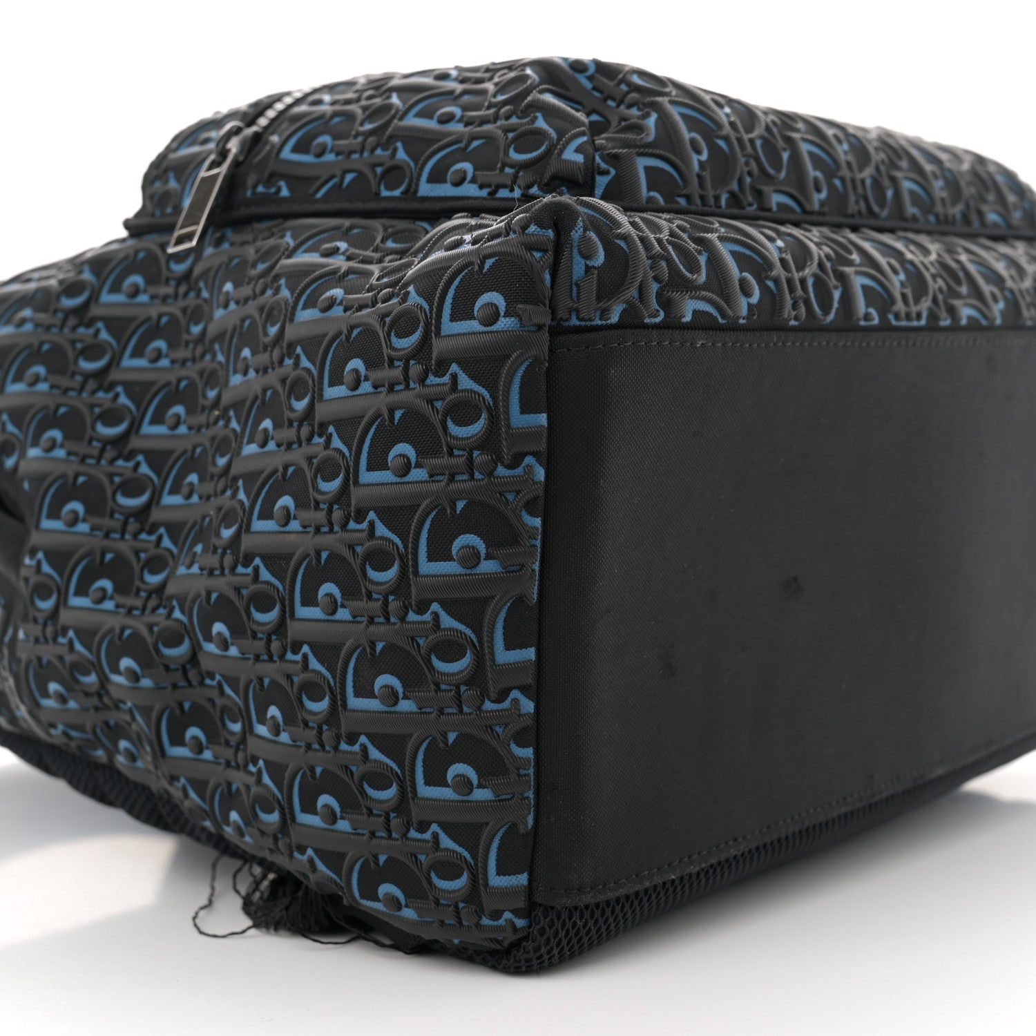 Christian Dior Oblique Rubber Rider Backpack Blue Black 8 of 14