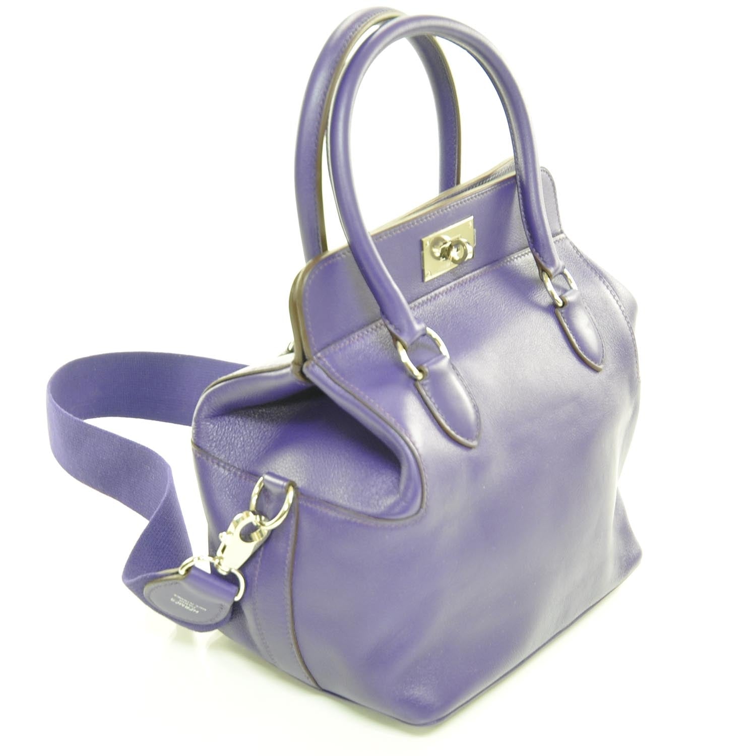 Hermes Veau Swift Toolbox 20 Iris Purple 3 of 12