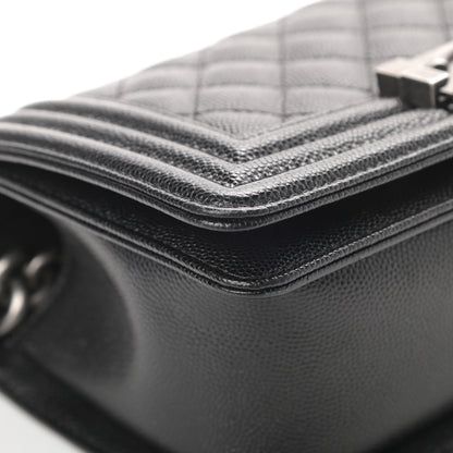 Chanel Caviar Quilted Small Boy Flap Black 12 of 13