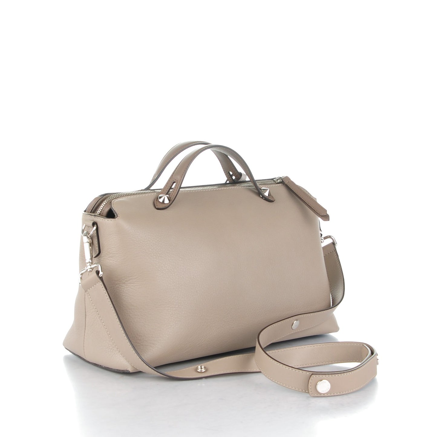 Vitello Dolce Large By The Way Boston Bag Tortora Seppia