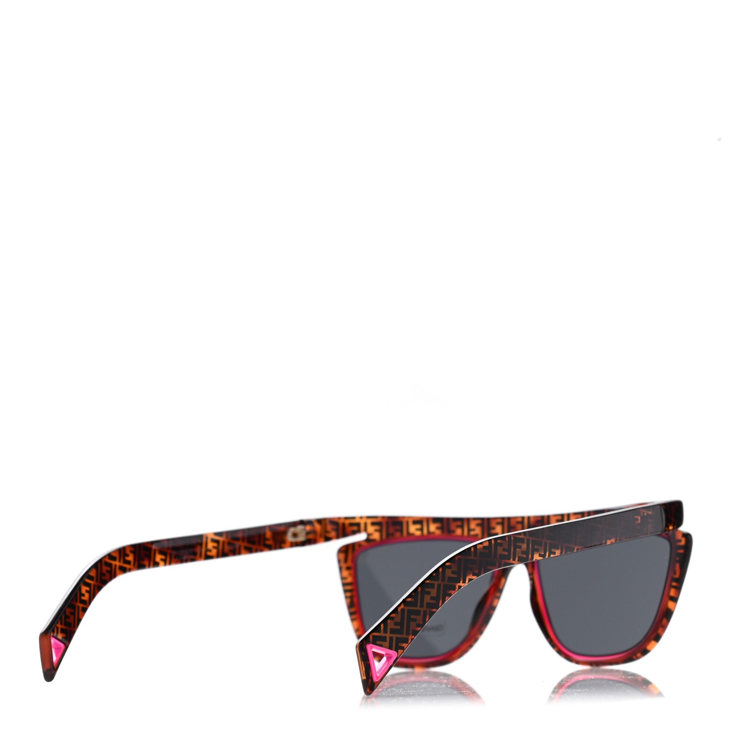 Fendi Acetate Sunglasses FF 0384/S Havana Pink 4 of 7