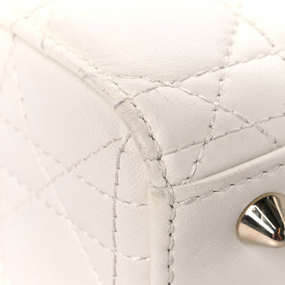Christian Dior Lambskin Cannage Small My ABCDior Lady Dior White 11 of 14