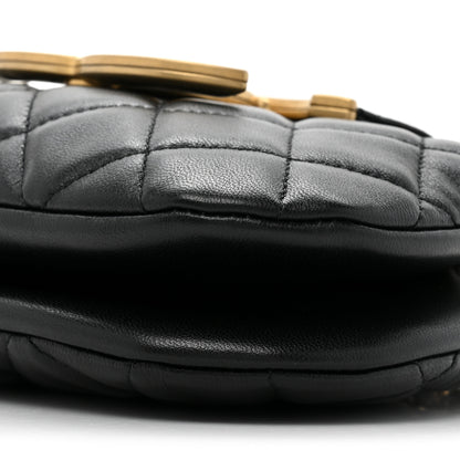 Chanel Lambskin Quilted Small Messenger Bag Black 8 of 10
