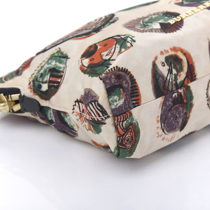 Burberry Technical Nylon Pallas Heads Print Large Zip Pouch Natural White 6 of 10