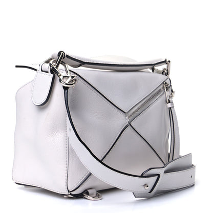 Loewe Calfskin Small Puzzle Bag White 2 of 5