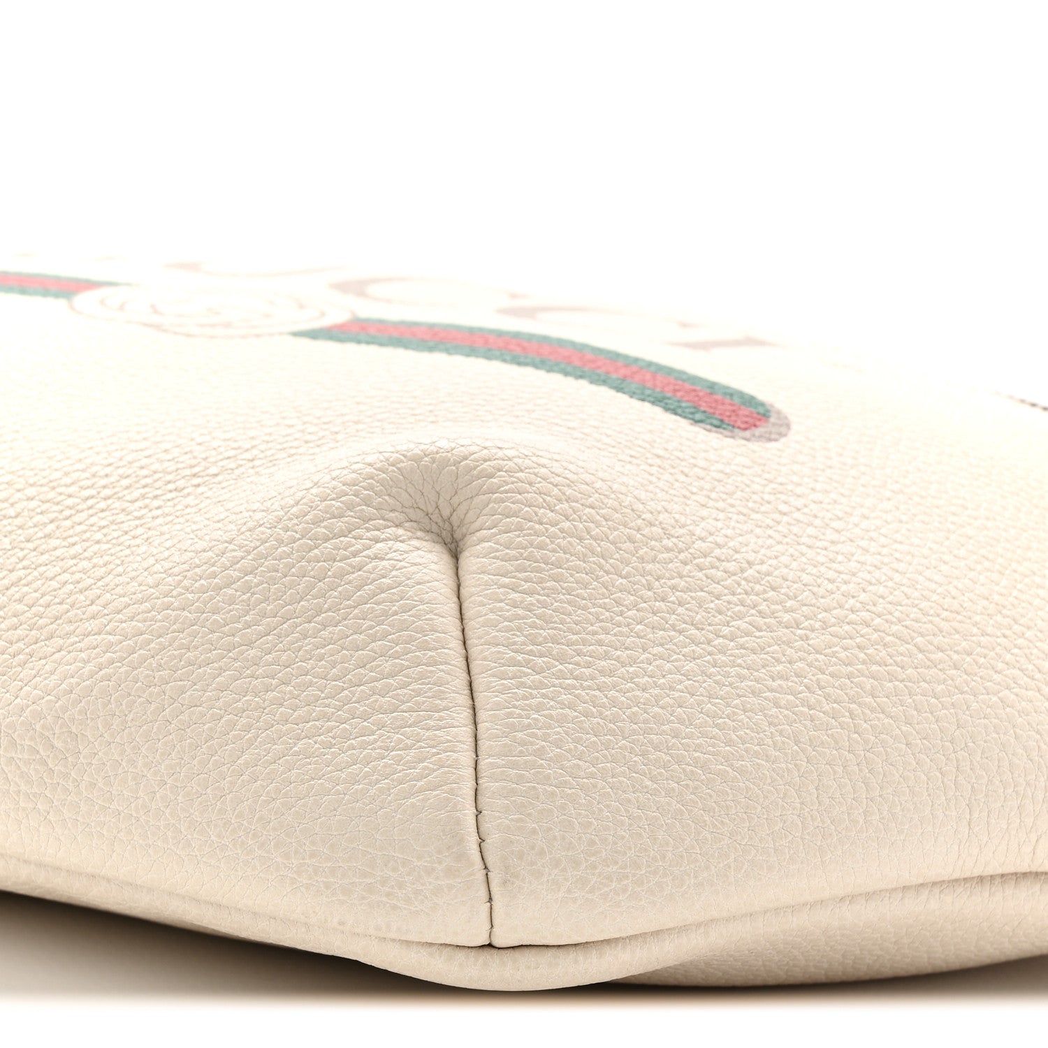 Gucci Grained Calfskin Logo Belt Bag White 10 of 10