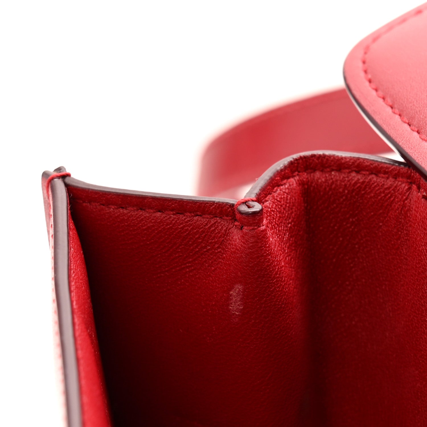 Celine Box Calfskin Medium Classic Box Flap Bag Red 11 of 12