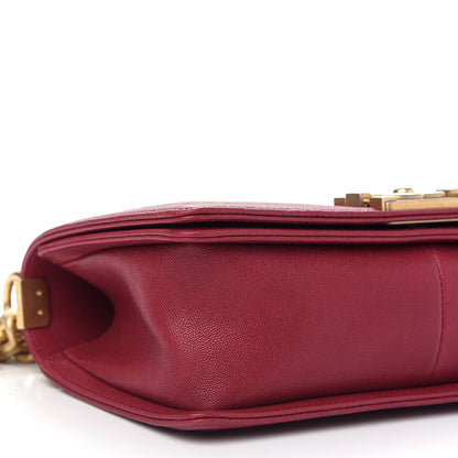 Chanel Caviar Quilted Medium Boy Flap Red 8 of 10
