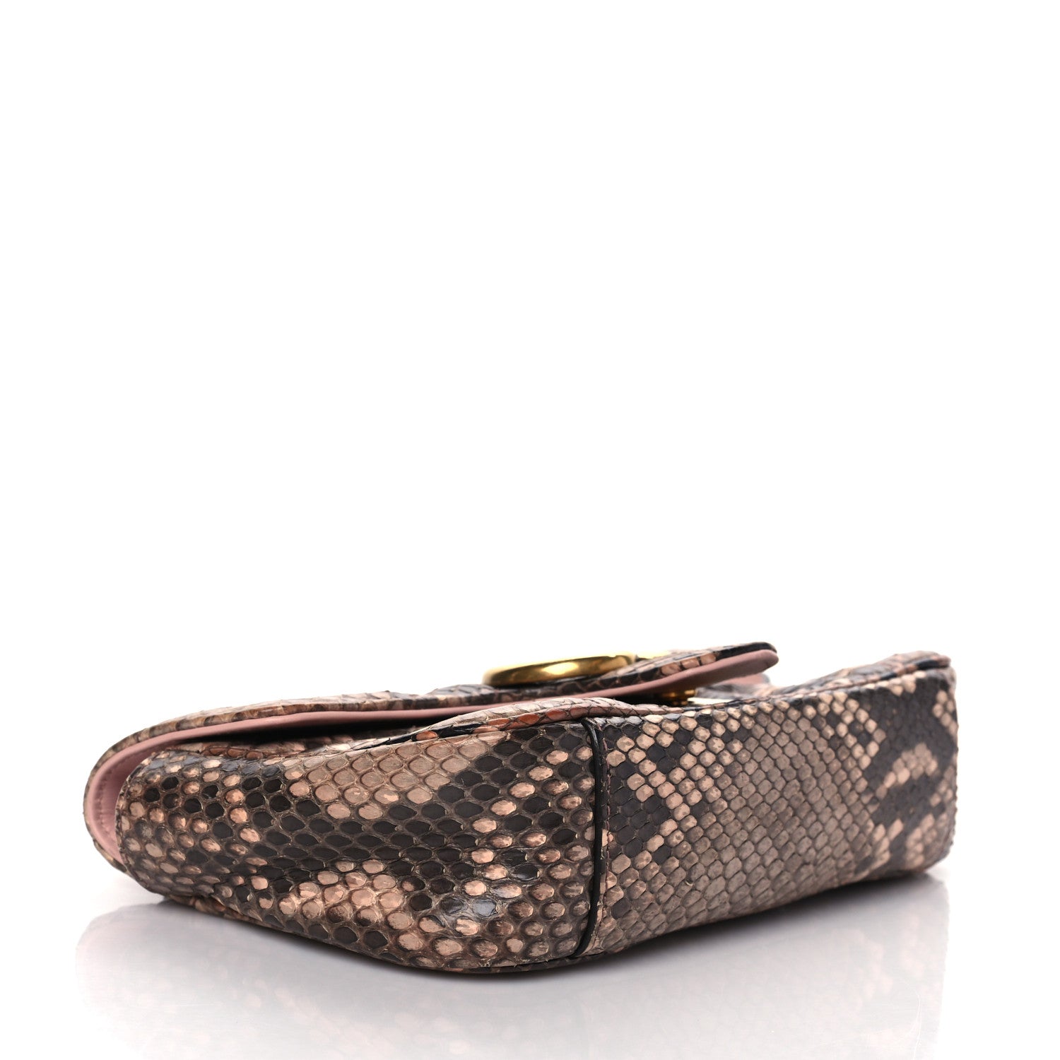 Gucci Python Matelasse Mini GG Marmont Shoulder Bag Light Pink 4 of 11