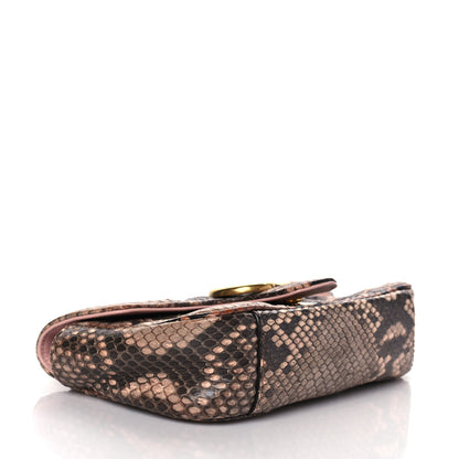 Gucci Python Matelasse Mini GG Marmont Shoulder Bag Light Pink 4 of 11
