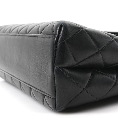 Chanel Lambskin Quilted Medium Kelly Flap Bag Black 10 of 10