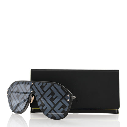 Fendi FF Fabulous Shield Sunglasses FF M0039/G/S Black 10 of 10