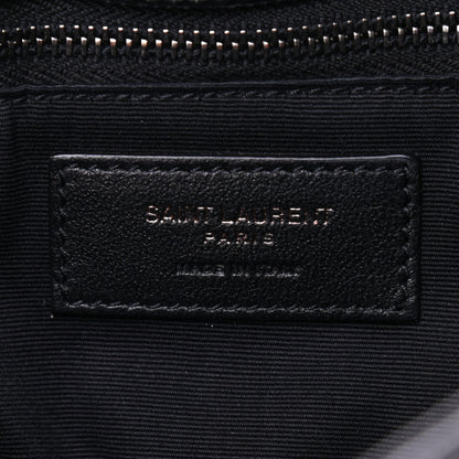 Saint Laurent Crinkled Calfskin Matelasse Monogram Medium Niki Chain Satchel Black 8 of 10