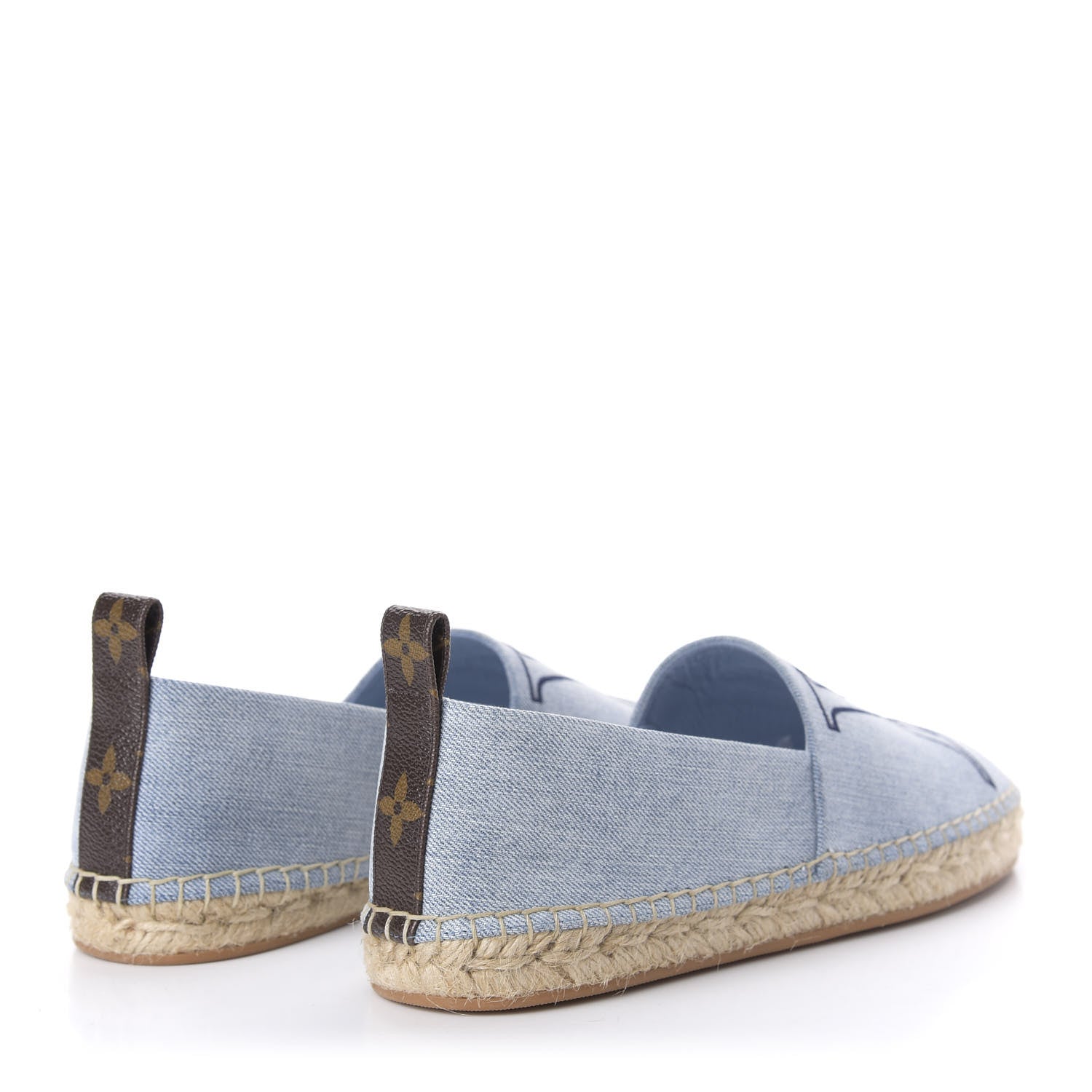 Louis Vuitton Denim Monogram Espadrilles 37 Blue 4 of 10