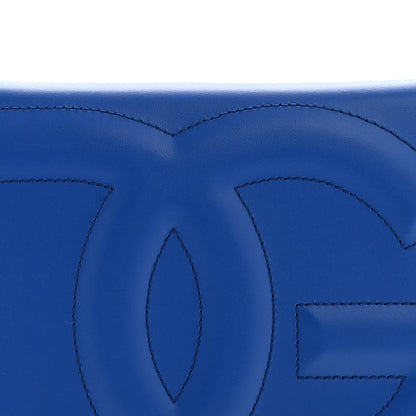 Dolce & Gabbana Calfskin DG Logo Flap Clutch Blue 7 of 11