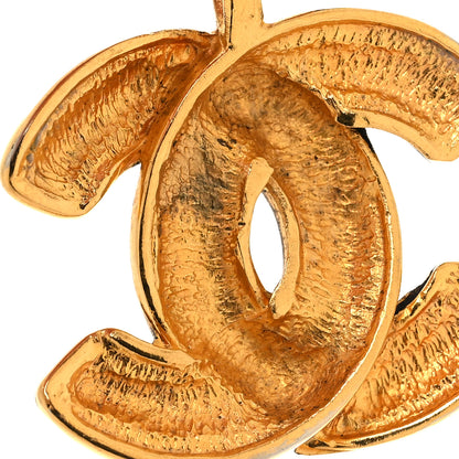 Chanel Textured CC Clip On Earrings Gold 5 of 5