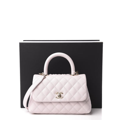 Chanel Caviar Quilted Mini Coco Handle Flap Lilas Lilac 10 of 10
