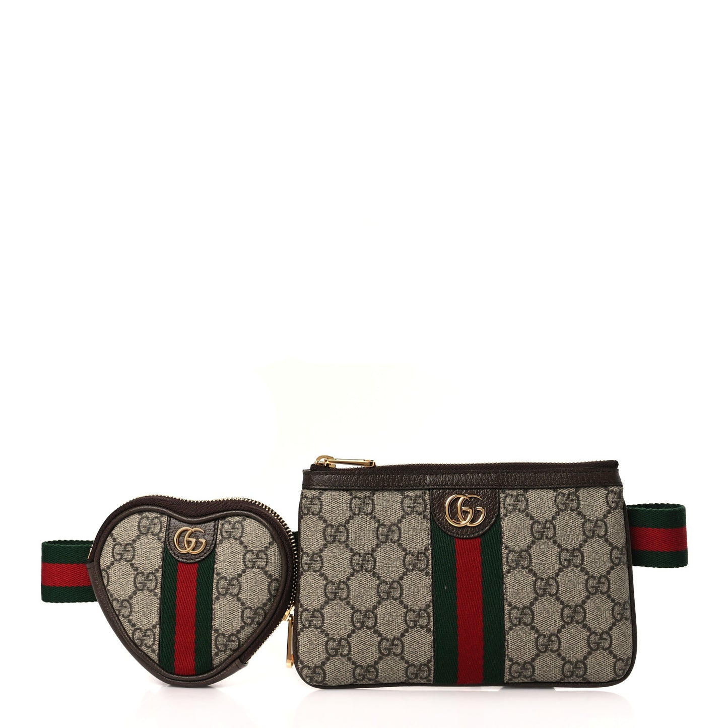 GG Supreme Monogram Web Ophidia Utility Belt Bag 85 34 Beige Ebony New Acero