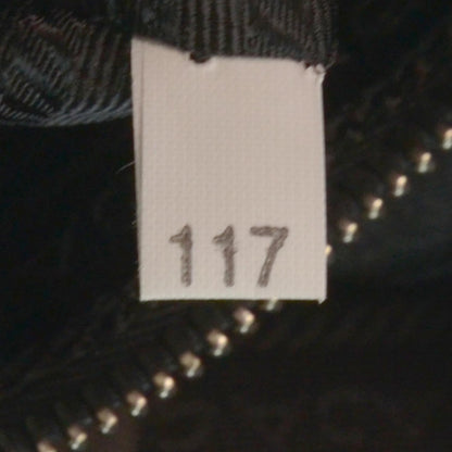 Prada Nappa Woven Fringe Tote Black 7 of 8