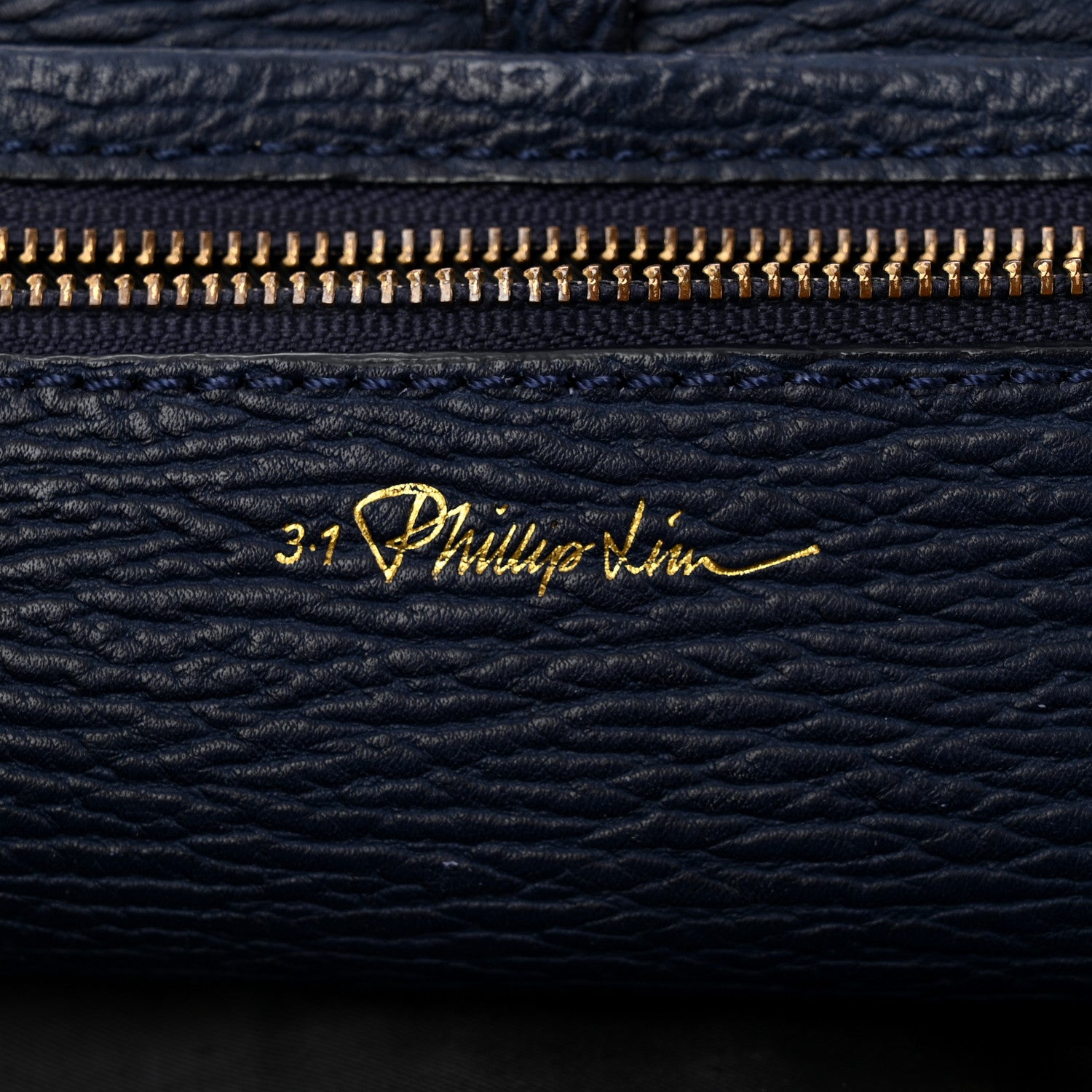 3.1 Phillip Lim Textured Calfskin Medium Pashli Satchel Ink 6 of 15