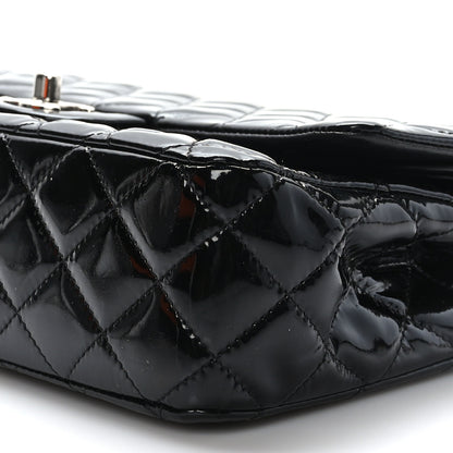 Chanel Patent Quilted Medium Double Flap Black 9 of 9