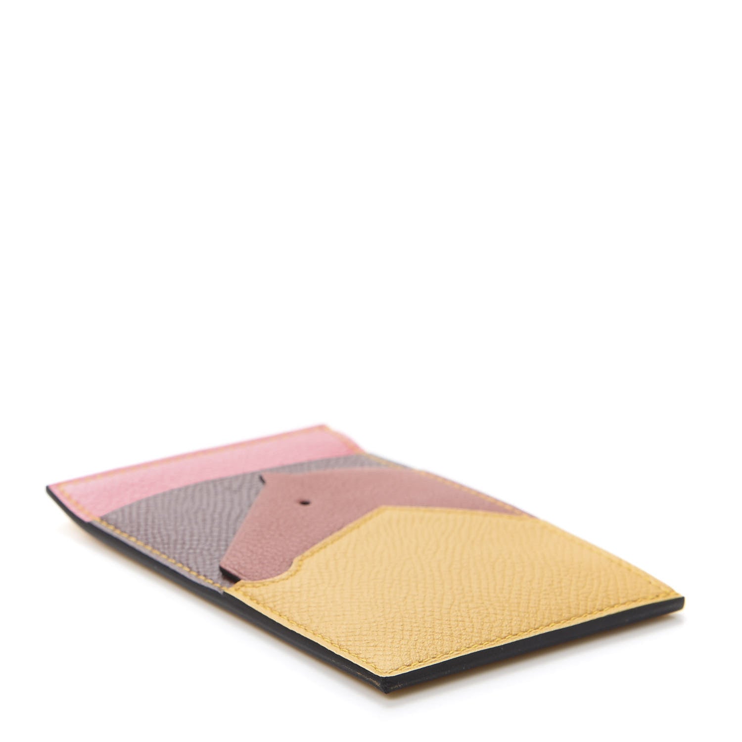 Hermes Epsom Evercolor Les Petits Chevaux Card Holder Ambre Brique Rouge H Rose Ete 8 of 10