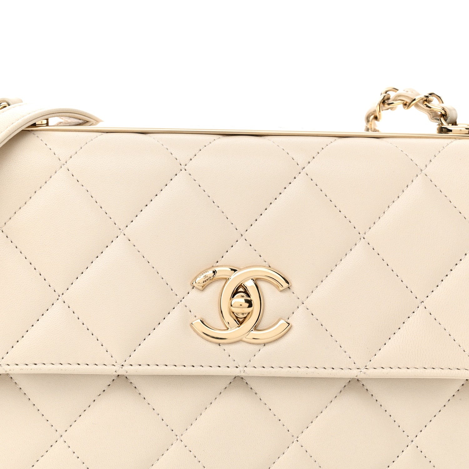 Chanel Lambskin Quilted Medium Trendy CC Flap White 8 of 12