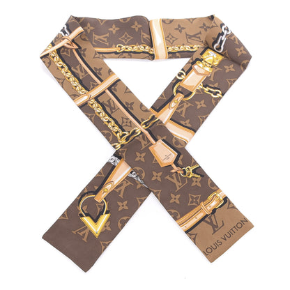 Louis Vuitton Silk Monogram Confidential Bandeau Brown 1 of 4