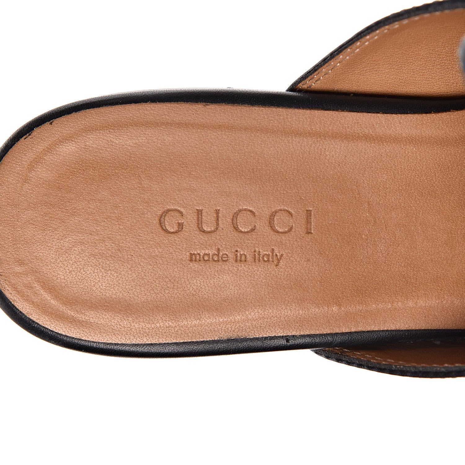 Gucci Calfskin Womens Princetown Slippers 34.5 Black 7 of 13