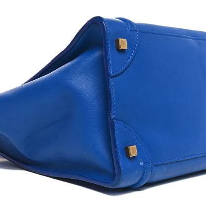 Celine Smooth Calfskin Mini Luggage Royal Blue 9 of 11