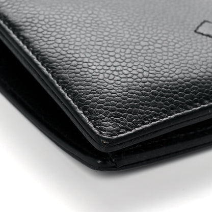 Chanel Caviar Timeless CC Yen Wallet Black 8 of 10