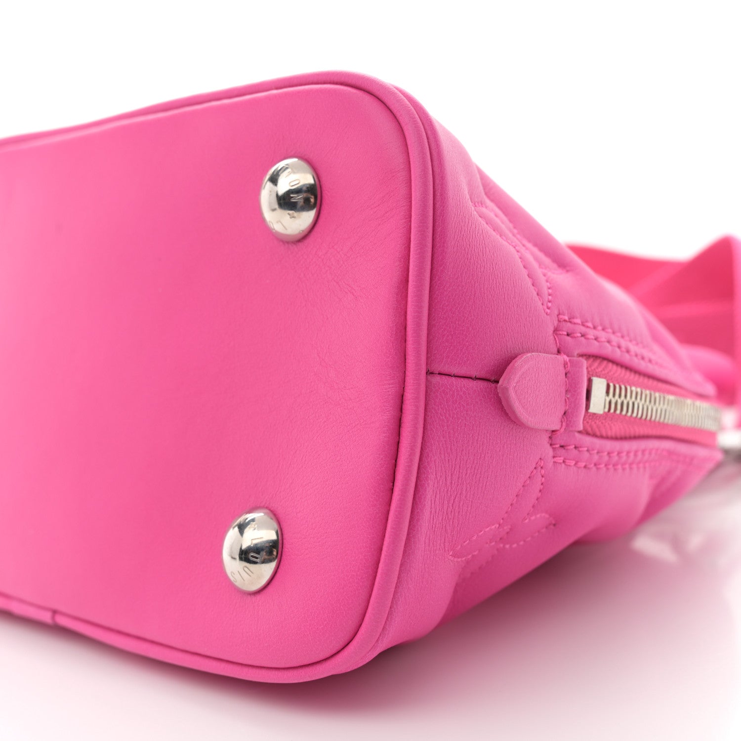 Louis Vuitton Calfskin Bubblegram Alma BB Rose Miami 9 of 11