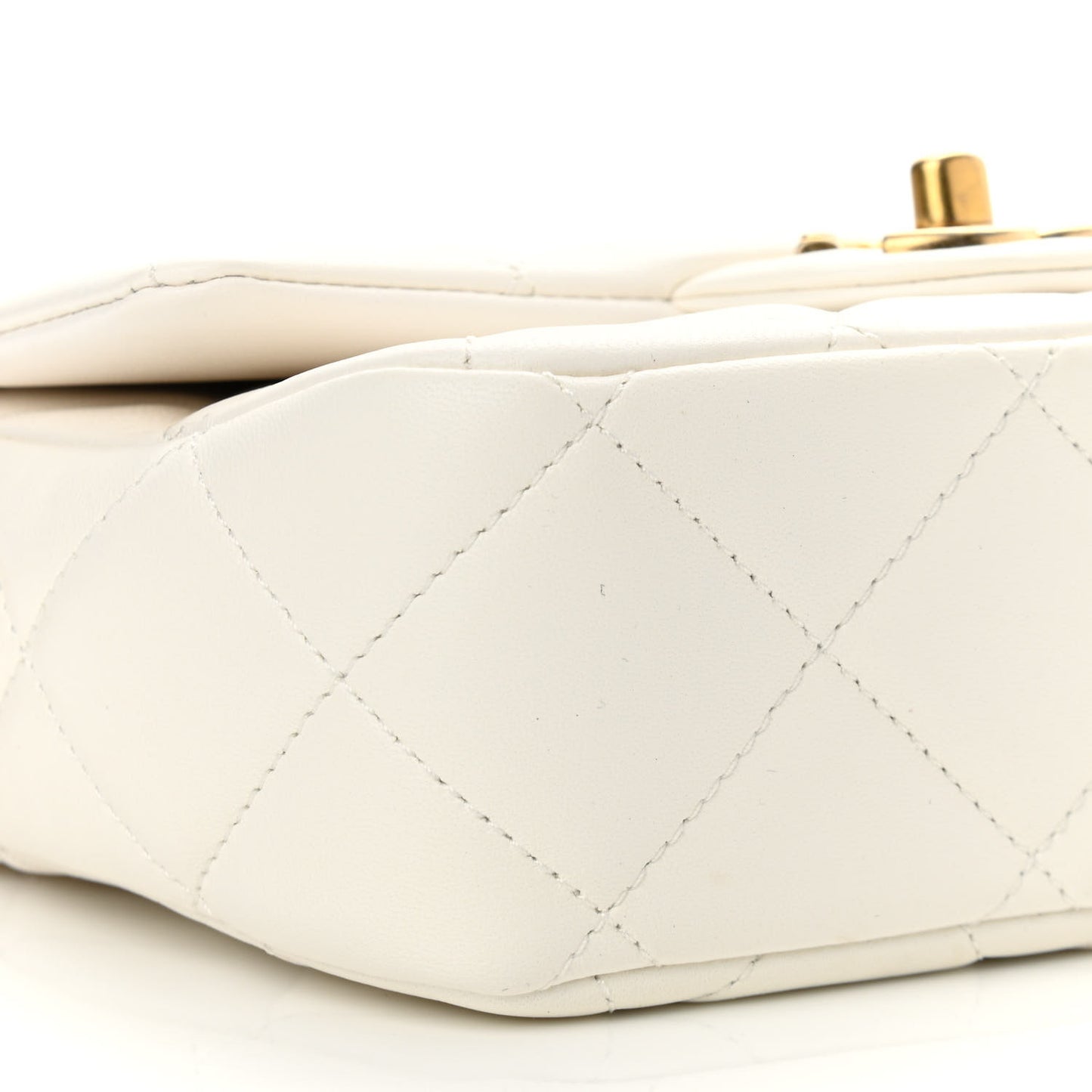 Lambskin Quilted Mini My Perfect Flap White
