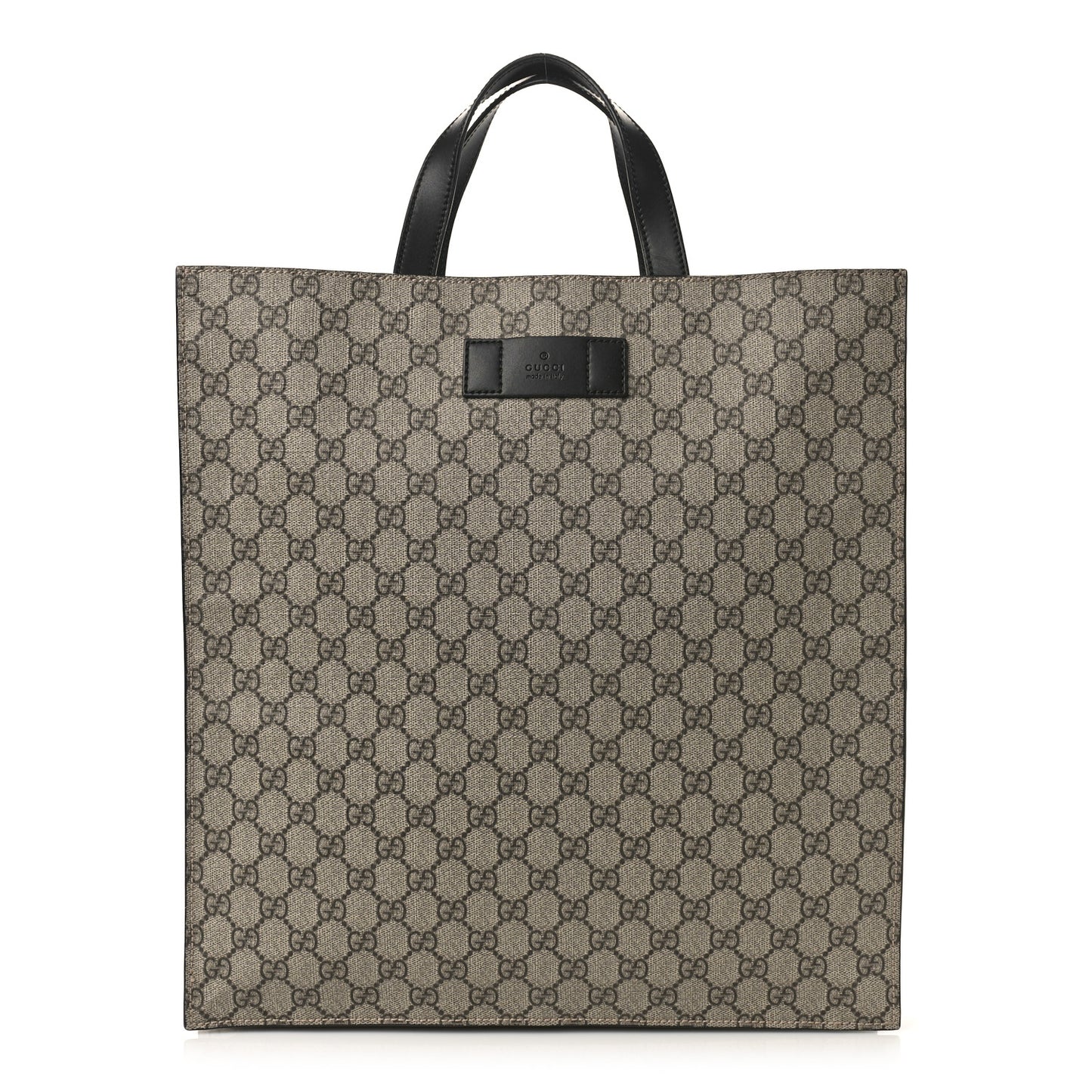 Soft GG Supreme Monogram Web Vertical Tote Black