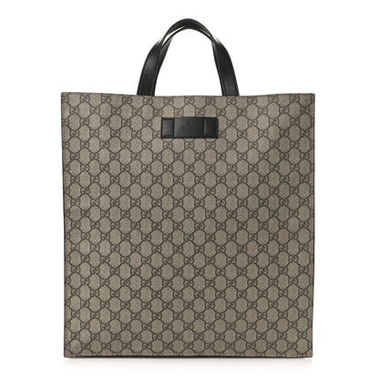 Gucci Soft GG Supreme Monogram Web Vertical Tote Black 1 of 10