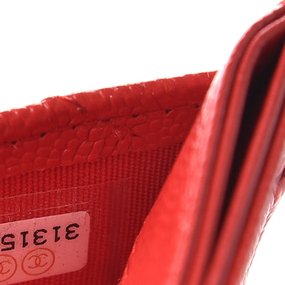 Chanel Caviar Quilted Card Holder Red 7 of 8