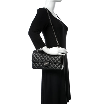 Chanel Caviar Quilted Medium Double Flap Black 2 of 10