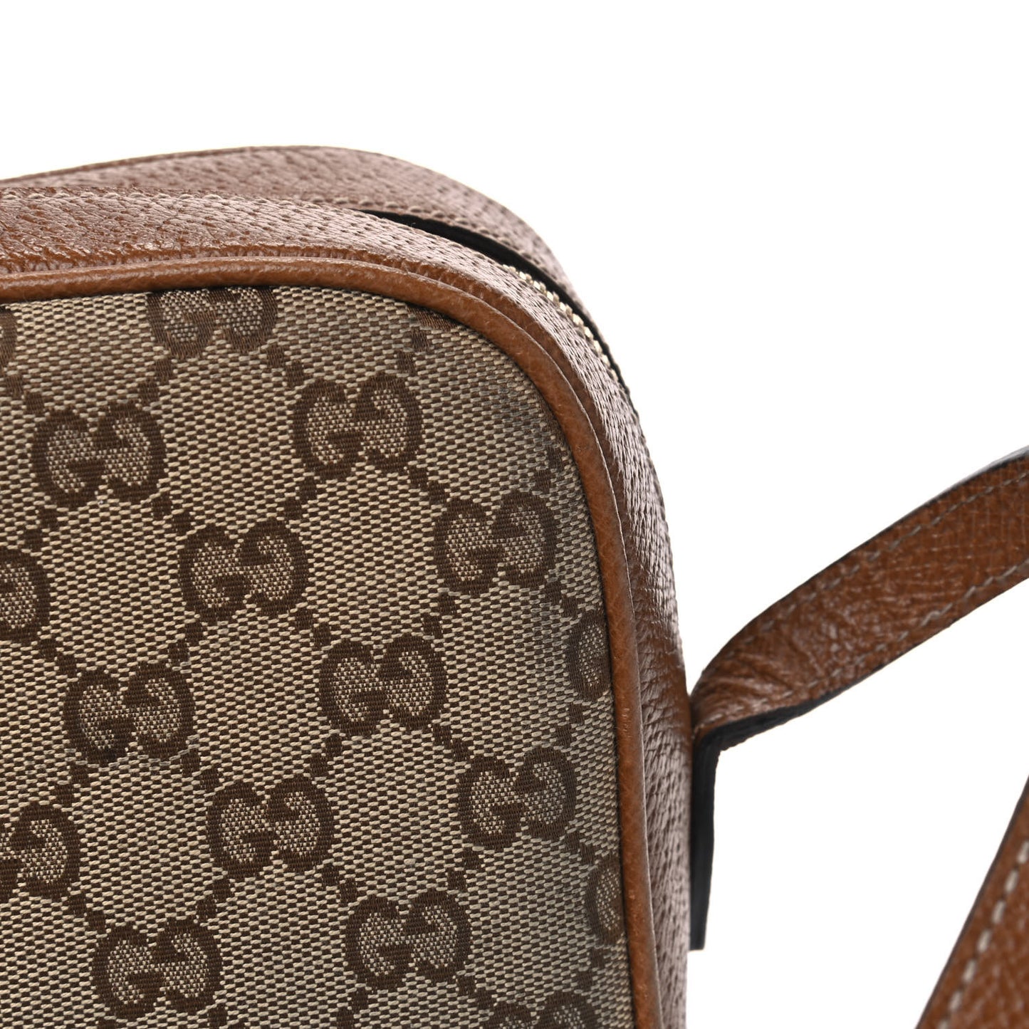 Monogram Mini Bree Messenger Bag Beige Tabacco