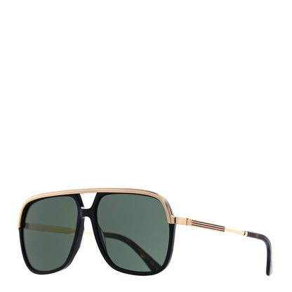 Gucci Squared Aviator GG Sunglasses GG0200S Black 1 of 7