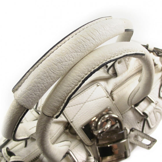 Chloe Leather Paddington Satchel Blanc 6 of 19