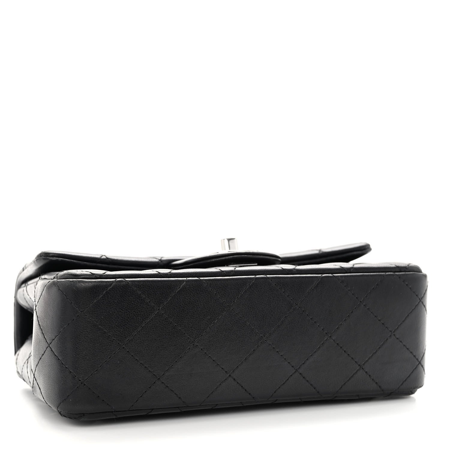 Chanel Lambskin Quilted Mini Rectangular Flap Black 4 of 10
