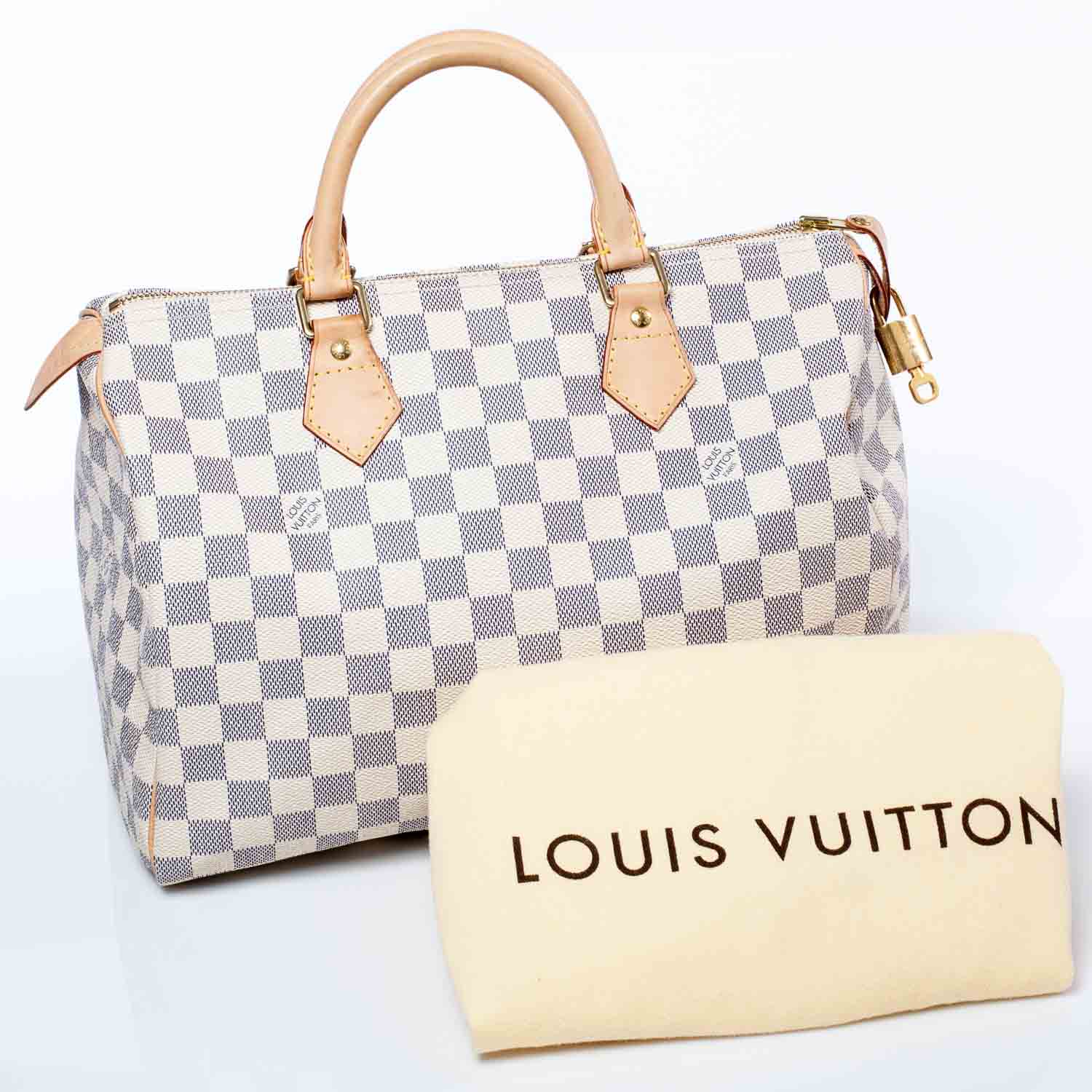 Louis Vuitton Damier Azur Speedy 30 4 of 12