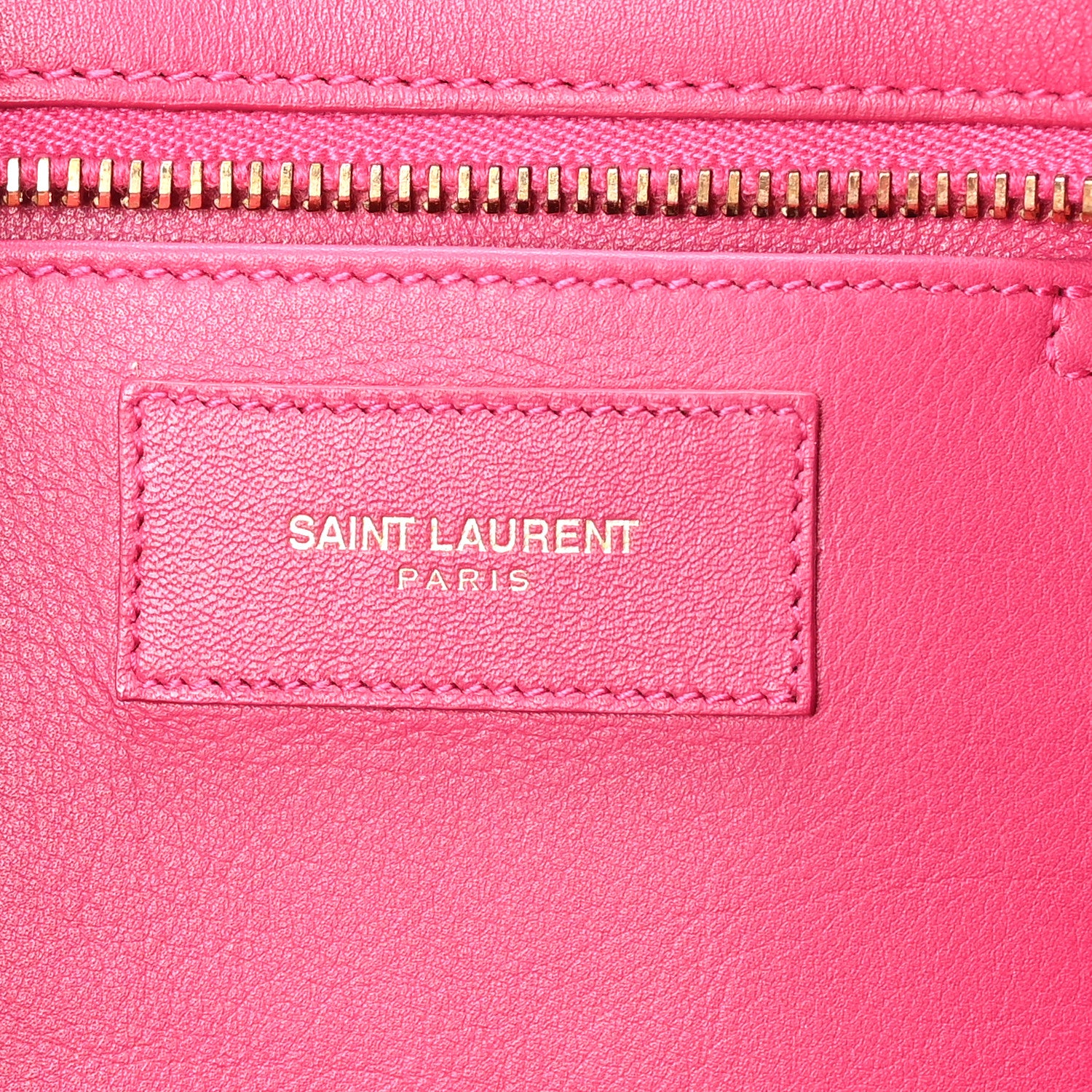 Saint Laurent Calfskin Small Classic Y Cabas Fuchsia 6 of 10