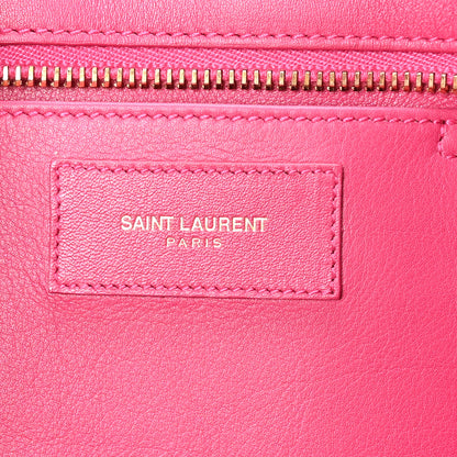 Saint Laurent Calfskin Small Classic Y Cabas Fuchsia 6 of 10